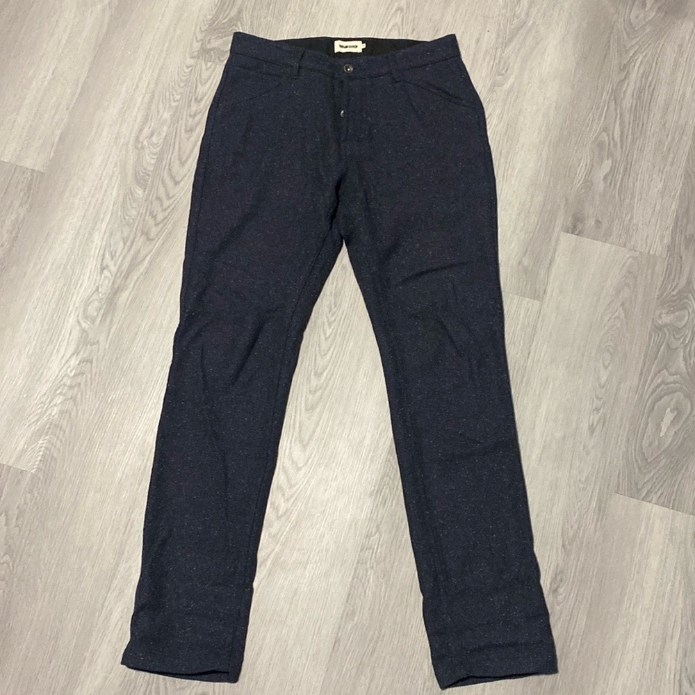 Taylor Stitch Navy Speckled Chinos